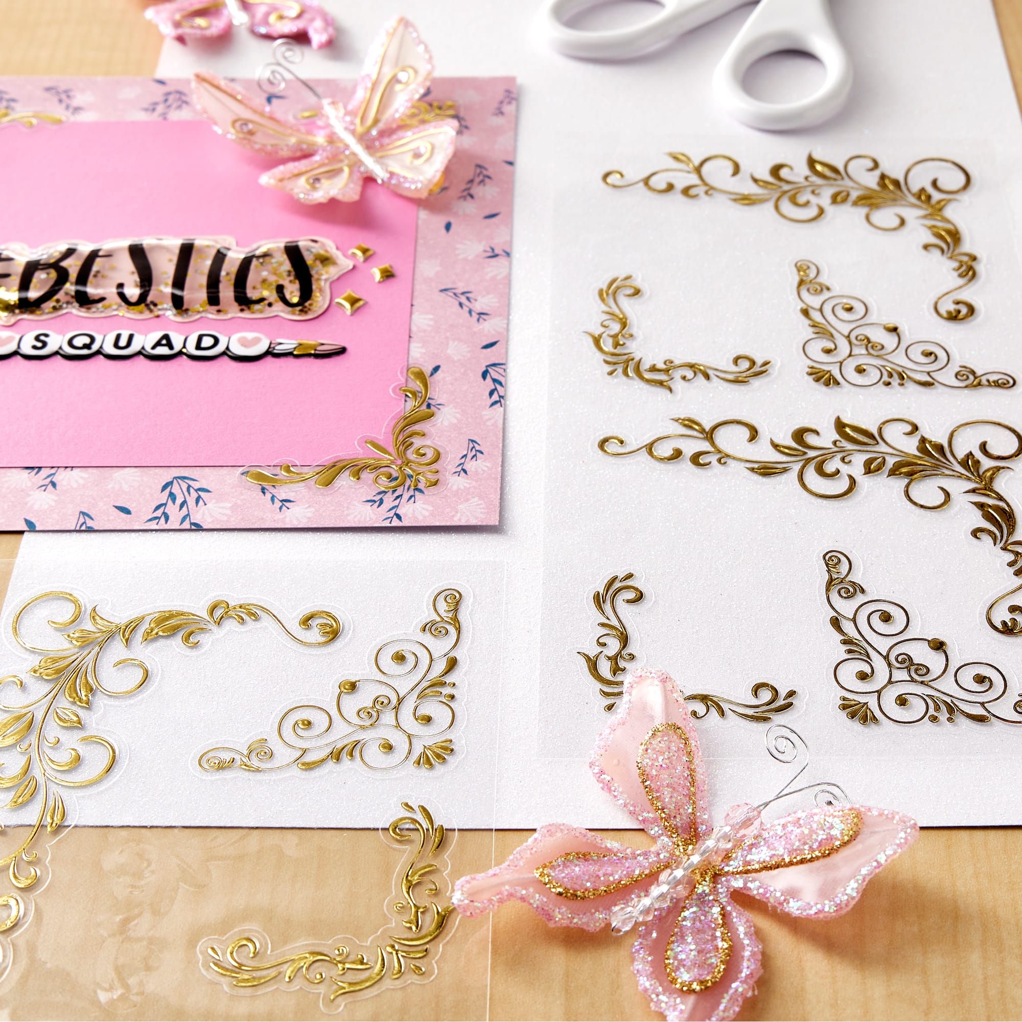 12 Pack: Gold Corner Stickers by Recollections™